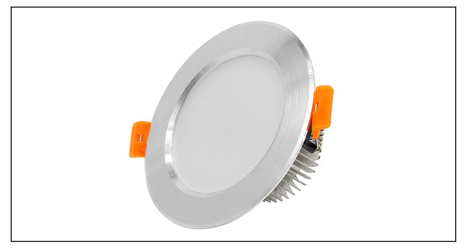DBF Round Silver LED Recessed Downlight Dimmable 5W 7W 10W 12W SMD 5730 LED Ceiling Bedroom Kitchen Indoor LED Spot Lighting