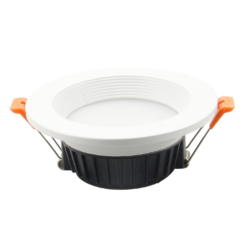 DBF 2020 New 3 Light Temperature Changeable Ceiling Recessed LED Downlight 7W 10W 12W 15W Round LED Downlight Kitchen Home 220V