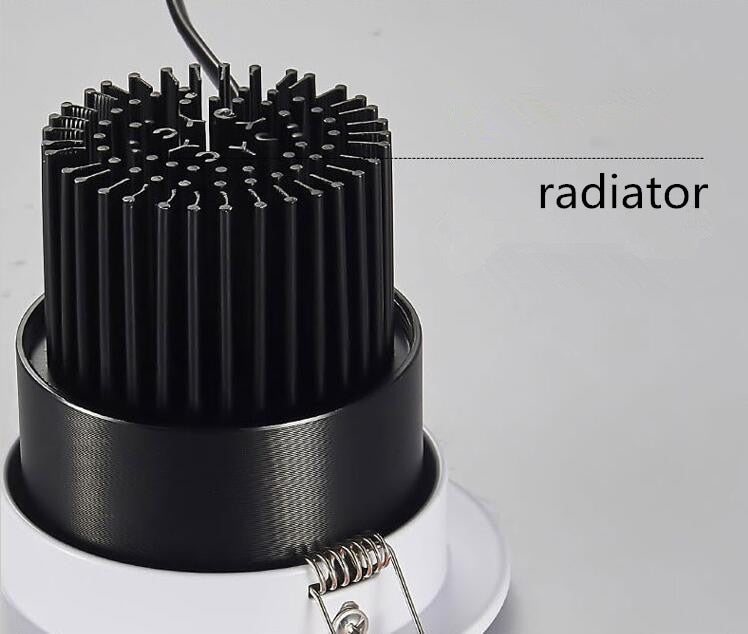 LED ceiling COB Downlight Dimmable ac110-240V 5w 7w 9W 12W 15w Recessed Led ceiling lamp Spot light Bulbs Indoor Lighting