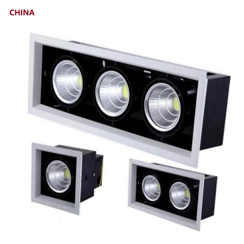 Double Dimmable Led downlight Spot Light 10w 20W 30W ac85-240V ceiling recessed Lights Indoor Lighting