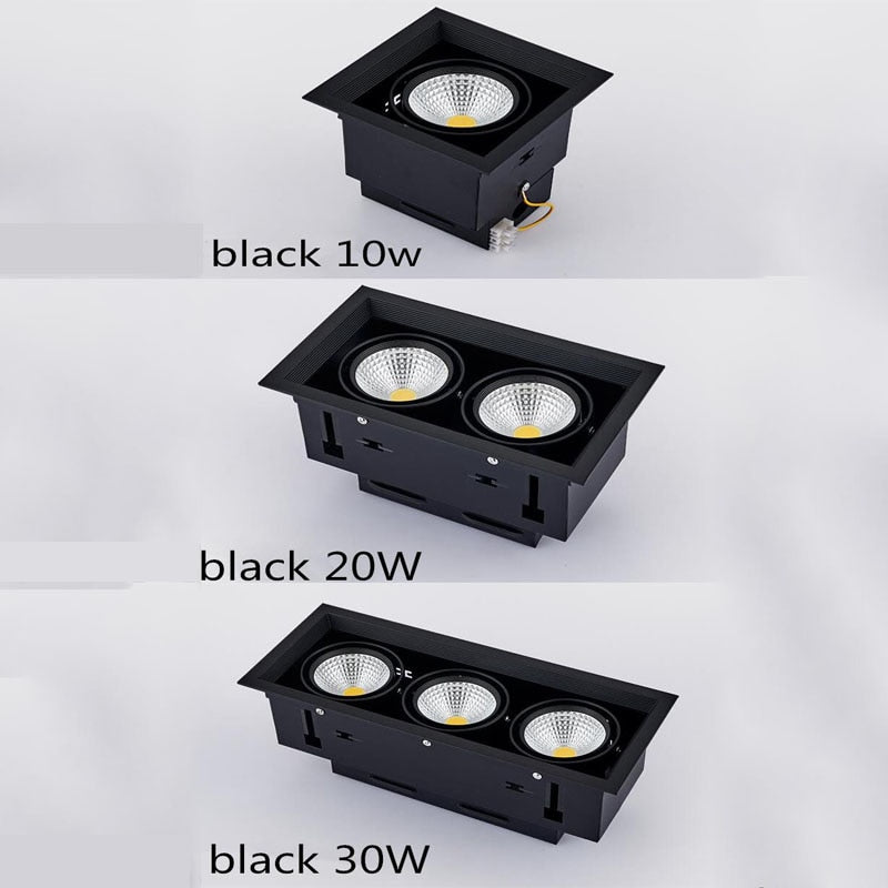 Double Dimmable Led downlight Spot Light 10w 20W 30W ac85-240V ceiling recessed Lights Indoor Lighting