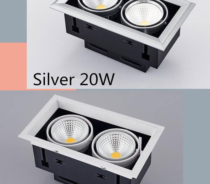 Double Dimmable Led downlight Spot Light 10w 20W 30W ac85-240V ceiling recessed Lights Indoor Lighting