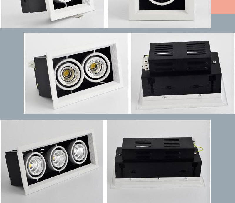 Double Dimmable Led downlight Spot Light 10w 20W 30W ac85-240V ceiling recessed Lights Indoor Lighting