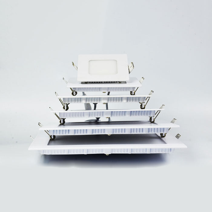 LED RV Boat Recessed Ceiling Light Square Ultra Thin LED Panel Light 6000K DC12V 24V cold white slim low voltage downlights