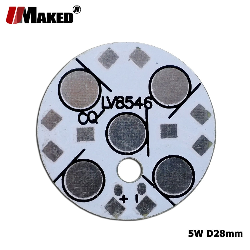 Dia28mm LED PCB Heatsink 1W 3W 5W High Power LEDs Install Aluminun Lamp Plate Panel for LED blub Spotlight Downlight DIY