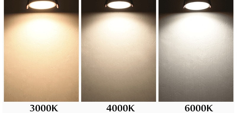 Angle Adjustable Deep Anti-Glare LED COB Recessed Downlight 5W 7W 12W 15W Round White LED Ceiling Spot Light Pic Background