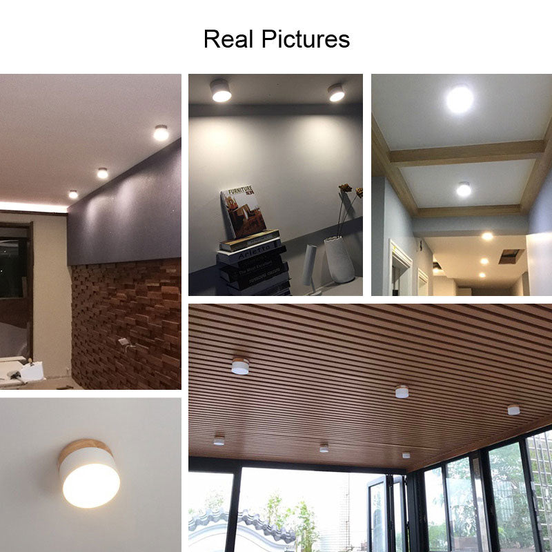 Nordic Wood Ceiling Lights Led Iron Wooden Ceiling Lighting Kitchen Bar Bedroom Stair Lamp Modern Spot Light Corridor Home Decor