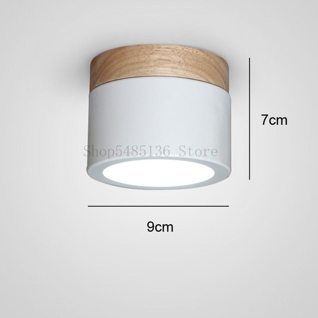 Nordic Wood Ceiling Lights Led Iron Wooden Ceiling Lighting Kitchen Bar Bedroom Stair Lamp Modern Spot Light Corridor Home Decor