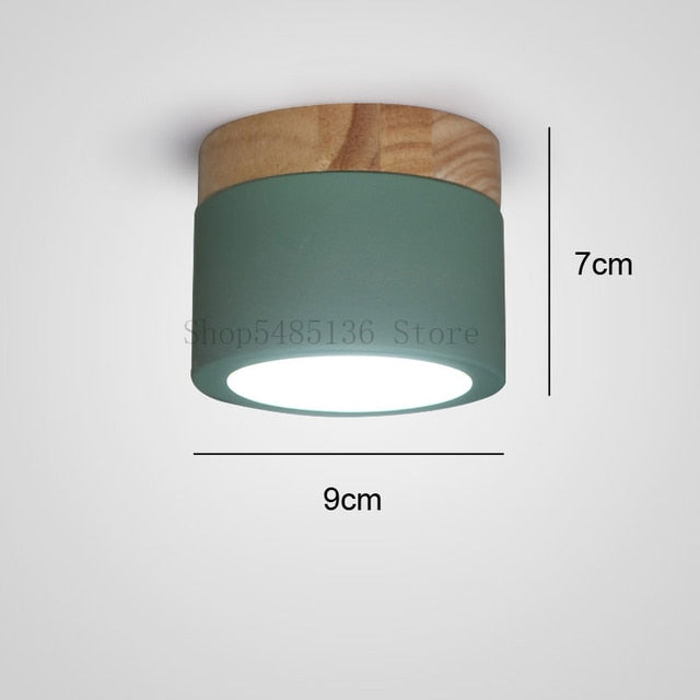 Nordic Wood Ceiling Lights Led Iron Wooden Ceiling Lighting Kitchen Bar Bedroom Stair Lamp Modern Spot Light Corridor Home Decor