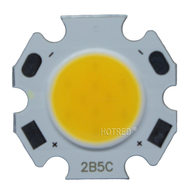 Rounded LED COB Light Source 10pcs/lot 3W 5W 7W Chip On Board 20mm Diameter for Spotlight Downlight Red Blue Green White Bulbs