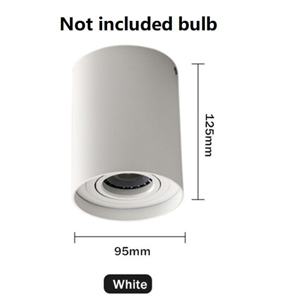 Ceiling LED Adjustable Spot Lights With 5W 10W GU10 Dimmable Bulbs Surface Mount Spotlight For Living Room Kitchen 230V Fixtures