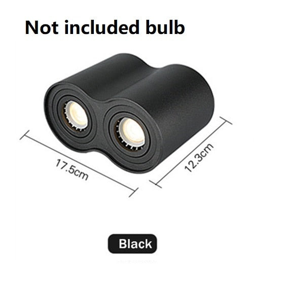 Ceiling LED Adjustable Spot Lights With 5W 10W GU10 Dimmable Bulbs Surface Mount Spotlight For Living Room Kitchen 230V Fixtures