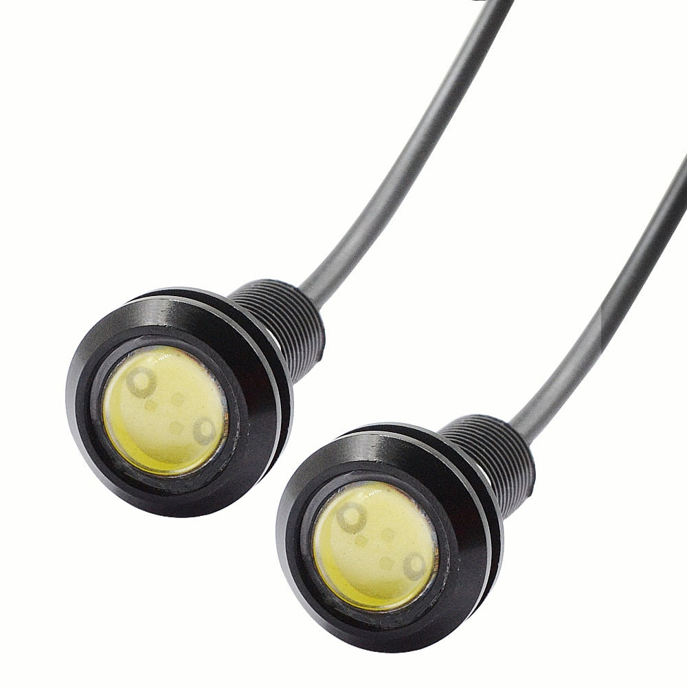 DC 12V Eagle Eye Led Daytime Running Lights Backup Auto Motor Parking Signal Lamp Waterproof Day Light Bulb White Red Blue