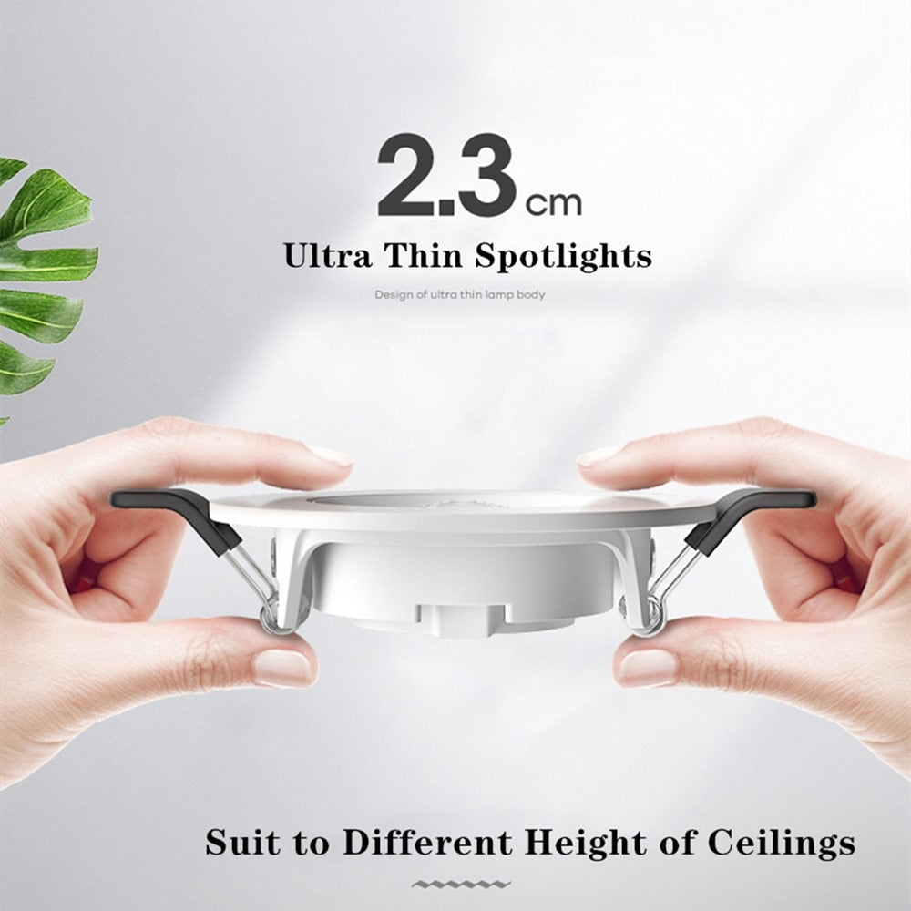 Dimmable LED Downlight 10W Round recessed lamp Ceiling lights 5W 7w led panel light for Bedroom Kitchen Indoor COB Spot lighting