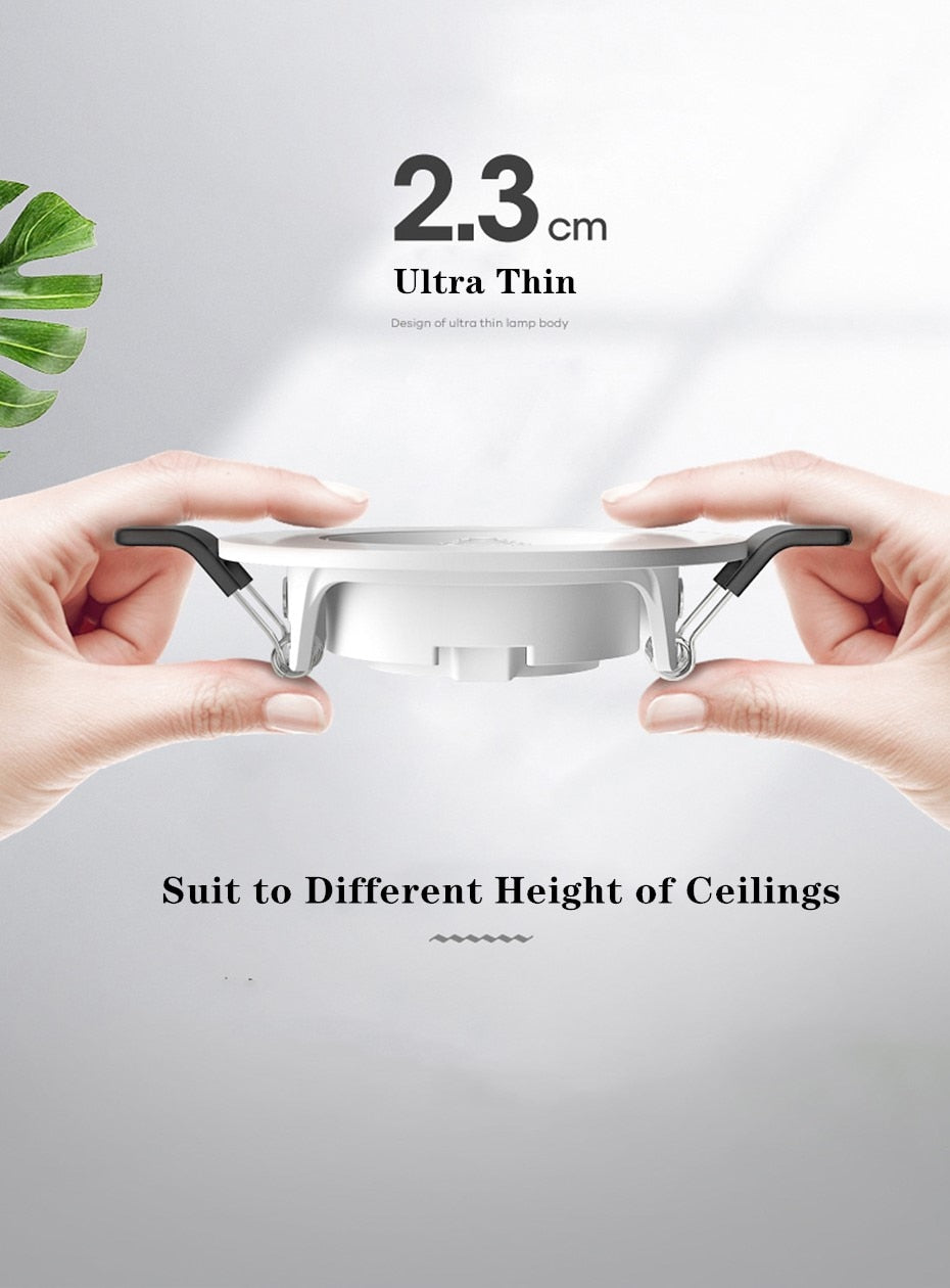 Dimmable LED Downlight 10W Round recessed lamp Ceiling lights 5W 7w led panel light for Bedroom Kitchen Indoor COB Spot lighting