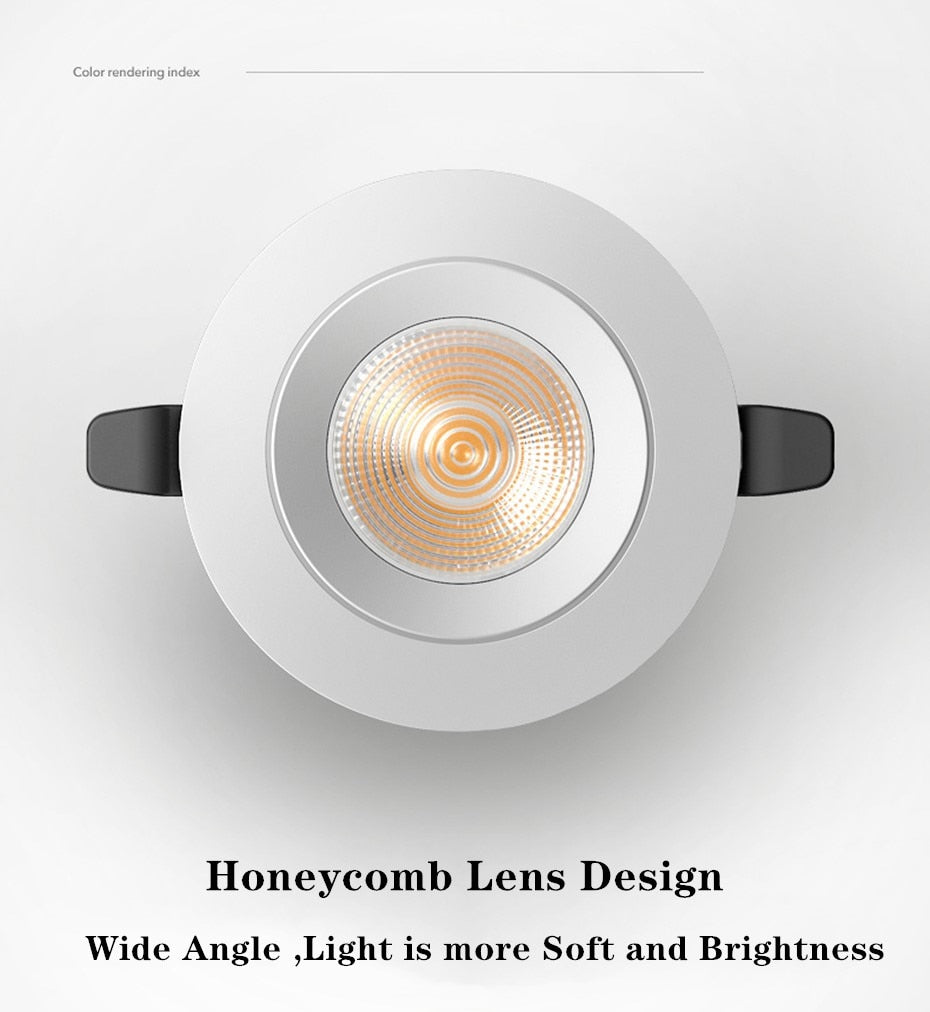 Dimmable LED Downlight 10W Round recessed lamp Ceiling lights 5W 7w led panel light for Bedroom Kitchen Indoor COB Spot lighting