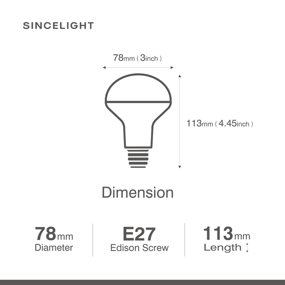E27 LED Reflector Light Bulb with 9W,2700K,4000K(R80/120° Beam Angle/Non-Dimmable/Spotlight Bulb/Downlights)Pack of 6