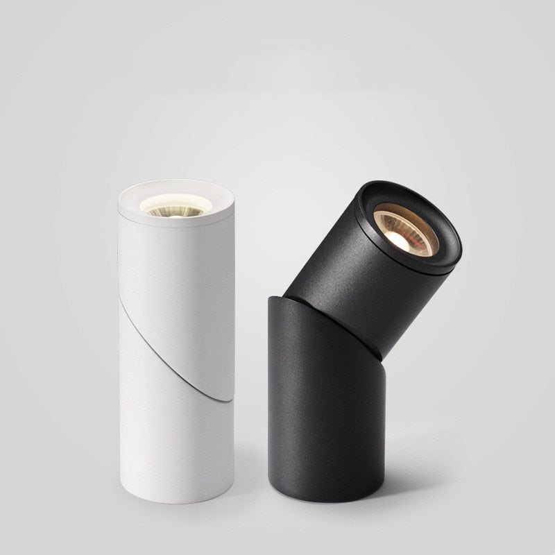 Dimmable Rotating LED Downlights 7W/9W/12W/15W/18W/20W COB LED Ceiling Spot Lights AC110-220V LED Wall Lamp Indoor Lighting