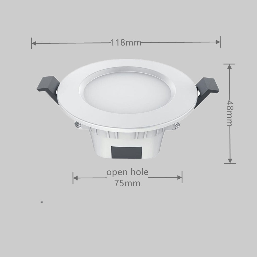 Smart Bluetooth LED Downlight 5W Dimming RGB Warm Cool Light Color Changing Ceiling Spot Lights Support IOS Android APP Control