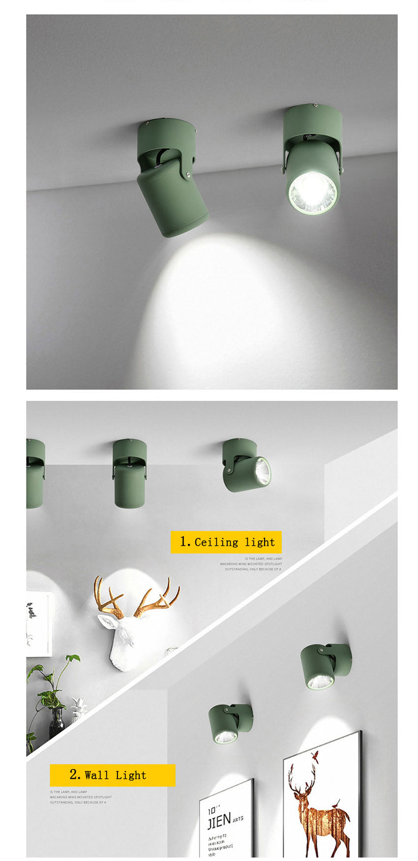 Round COB LED Ceiling Decorative Spotlight Downlight for Commercial Showcase Kitchen Photo Jewelry Mini Gimbaled 110V 220V