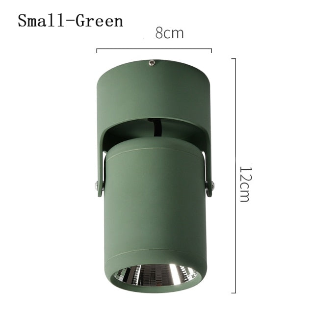 Round COB LED Ceiling Decorative Spotlight Downlight for Commercial Showcase Kitchen Photo Jewelry Mini Gimbaled 110V 220V