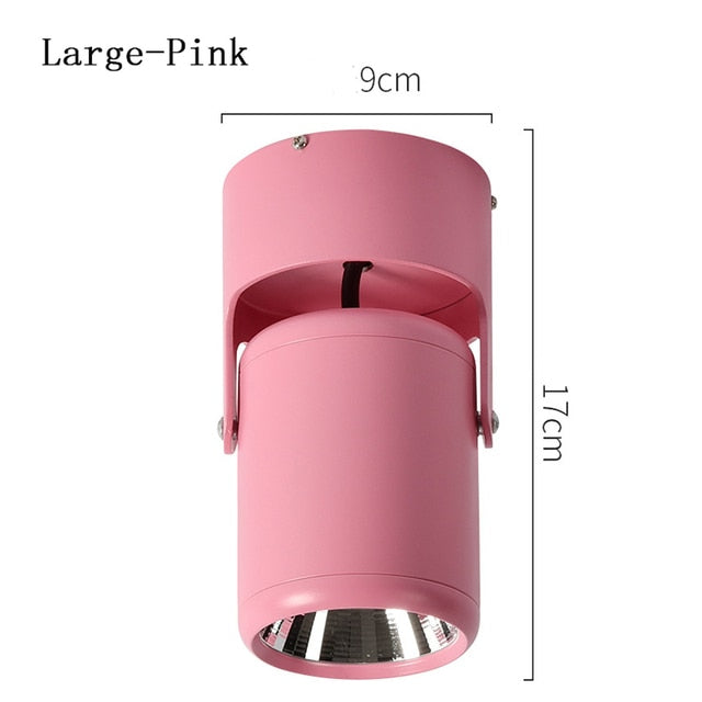 Round COB LED Ceiling Decorative Spotlight Downlight for Commercial Showcase Kitchen Photo Jewelry Mini Gimbaled 110V 220V