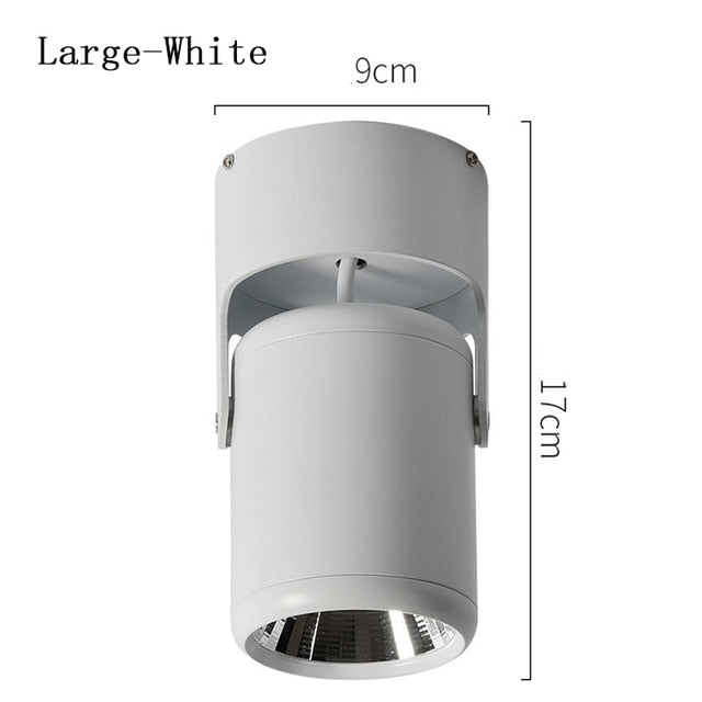 Round COB LED Ceiling Decorative Spotlight Downlight for Commercial Showcase Kitchen Photo Jewelry Mini Gimbaled 110V 220V