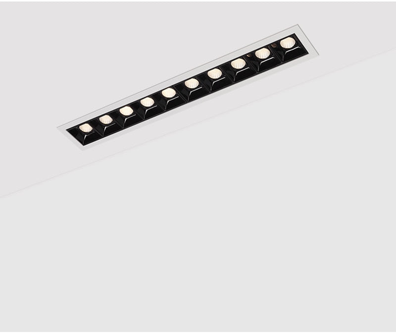 AC90V~260V 220V 110v Nordic Design Square Recessed Dimmable LED Downlights 20W 30W COB LED Ceiling Lamps Wall Spot Lights Indoor