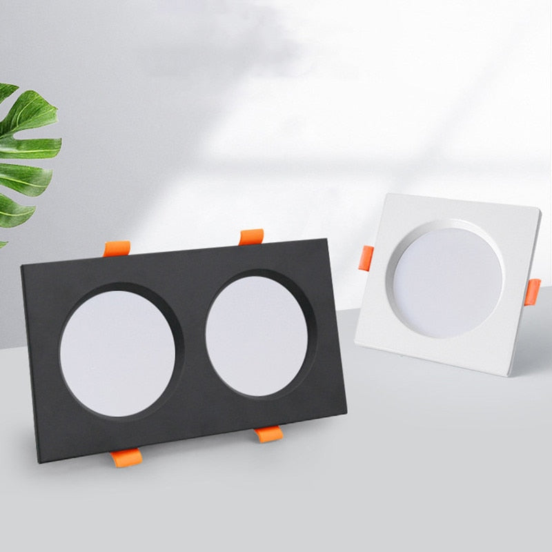 Led downlight fog light for ceiling, single head ultra-thin recessed light, ceiling light panel, grill