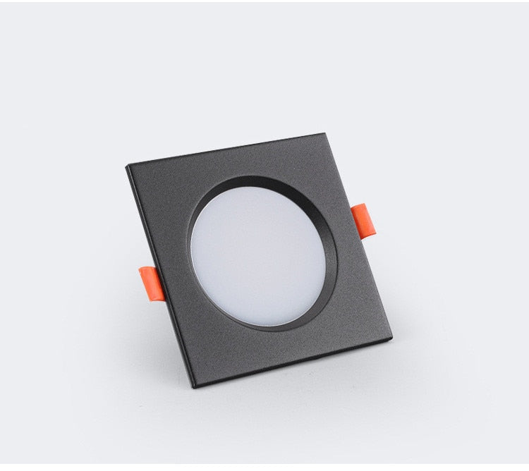 Led downlight fog light for ceiling, single head ultra-thin recessed light, ceiling light panel, grill