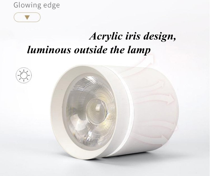 Dimmable Cylinder Led Downlight Surface 9W 12W 18W COB LED Ceiling Spot Lights AC220V LED Background Lamps Indoor Lighting Spot