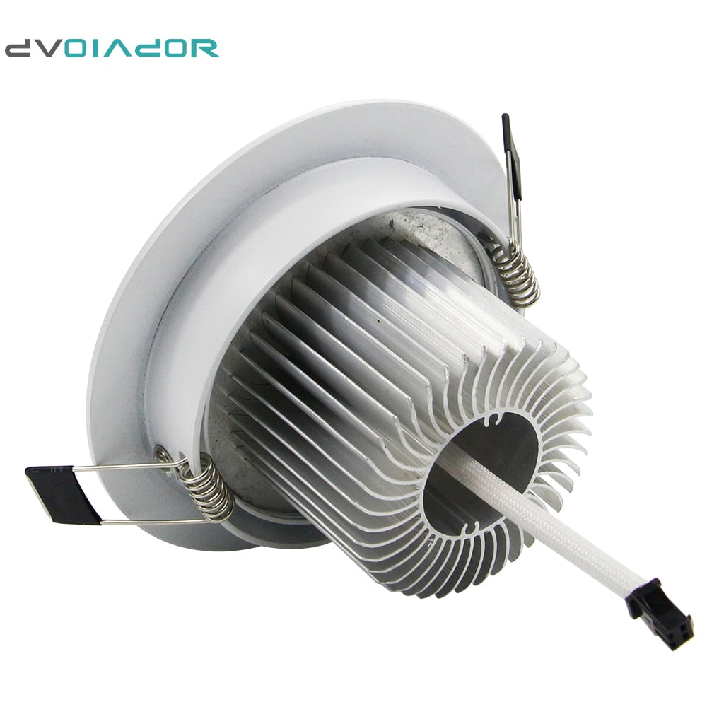 DVOLADOR Dimmable AC85V-265V 7W/5W/4W/3W LED Downlight Warm White/White Spot Light Ceiling Recessed Home Lighting Fixture