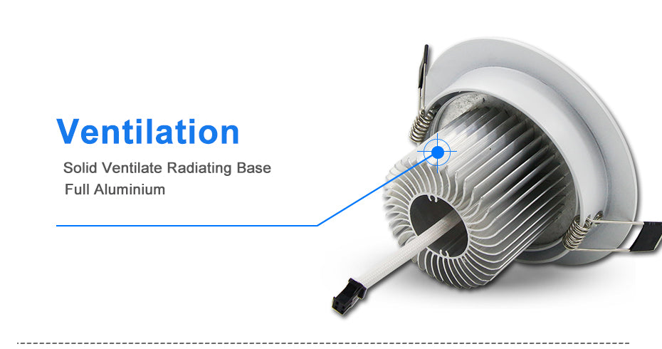 DVOLADOR Dimmable AC85V-265V 7W/5W/4W/3W LED Downlight Warm White/White Spot Light Ceiling Recessed Home Lighting Fixture