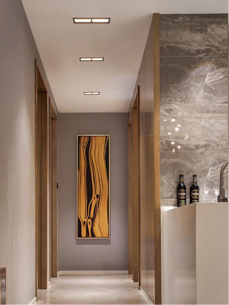 Dimmable LED Ceiling Spot Lights LED Downlights 10W 20W 30W COB Recessed Square AC85V~265V LED Strip Lights Indoor Lighting