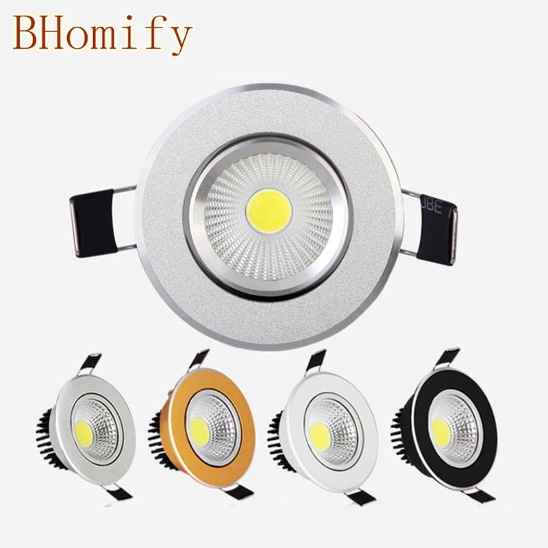 LED downlight 9W 12W 15W led COB light dimmable COB LED DOWNLIGHT lamp Recessed Spot light AC110V-220V for home illumination