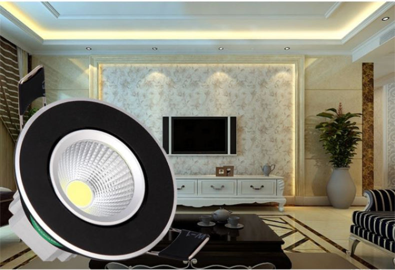 LED downlight 9W 12W 15W led COB light dimmable COB LED DOWNLIGHT lamp Recessed Spot light AC110V-220V for home illumination