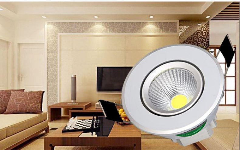 LED downlight 9W 12W 15W led COB light dimmable COB LED DOWNLIGHT lamp Recessed Spot light AC110V-220V for home illumination