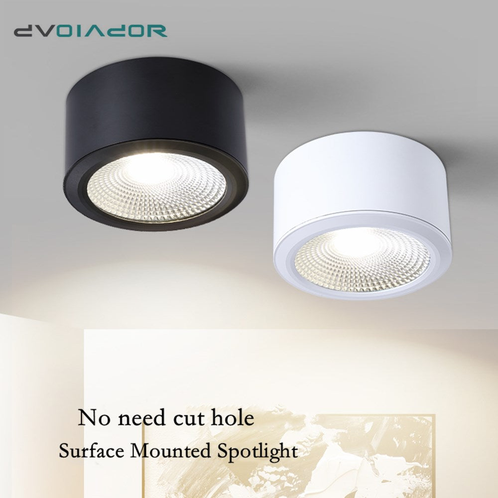 Dimmable Led Downlight Indoor Ceiling Lamp Surface Mounted Industrial Lighting 3w 5w 7w AC110V 220V For Home Bedroom Living Room