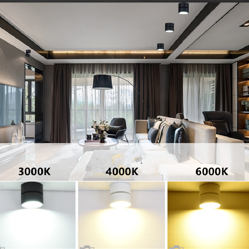 Dimmable Folding Rotating LED Downlight 10W 15W 20W/ 2x10W 2x15W 2x20W High Power Ceiling Spot Light AC85~265V LED Ceiling Lamp