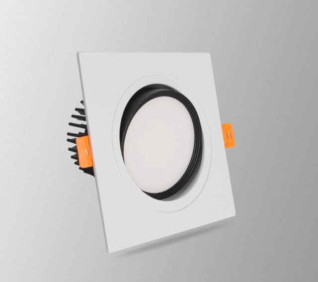 6 Types Dimmable Recessed Square Downlights 15W 10W COB LED Ceiling Lamp AC90-260V LED Background Spot Lights Indoor Lighting
