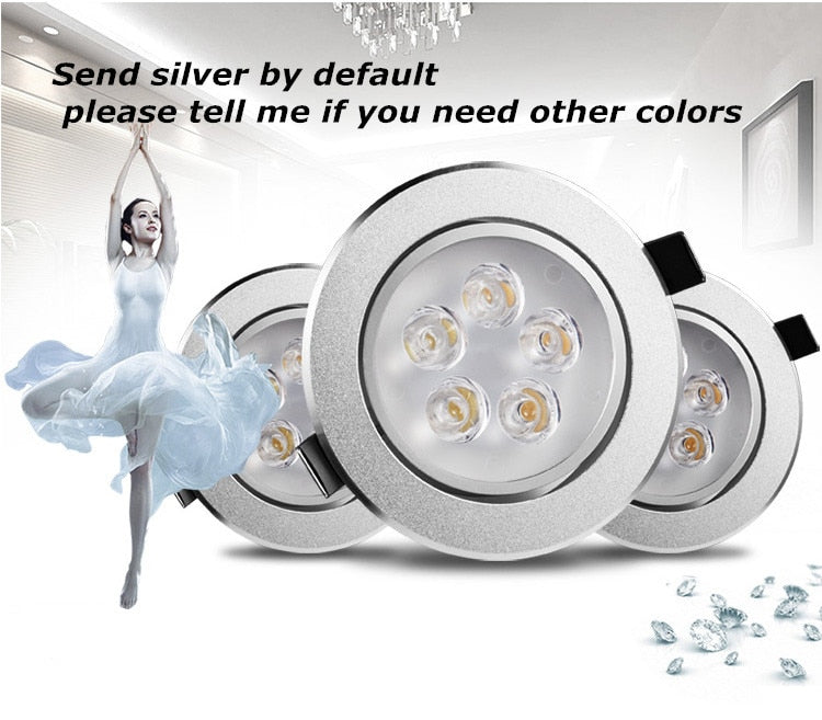 Round Dimmable Downlights 3W 6W 10W 14W 18W LED Ceiling lamp recessed COB Ceiling Spot lights ac85-265V LED Indoor Lighting