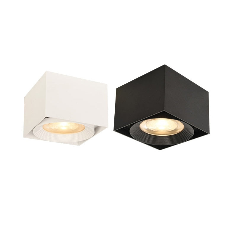 DONWEI Surface Mounted COB LED Downlight 7W/12W/15W AC85V-265V led Ceiling Spot Light Nordic Lighting For Kitchen Livingroom