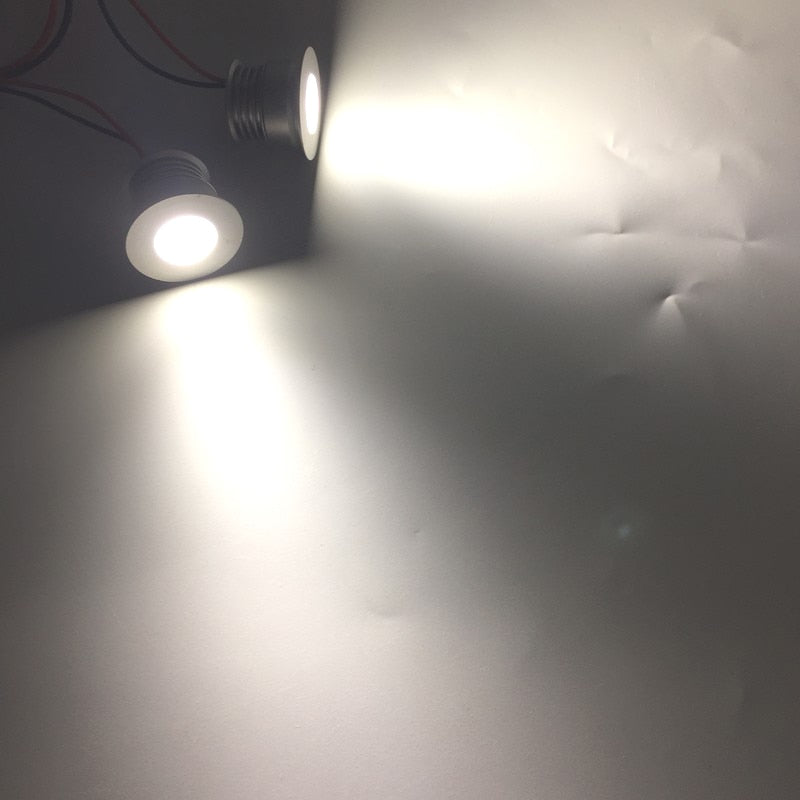 Mini 3W LED Cabinet Downlight Recessed 3V 12V 120V 230V Input for Kitchen Home Decoration Show Case KTV Room