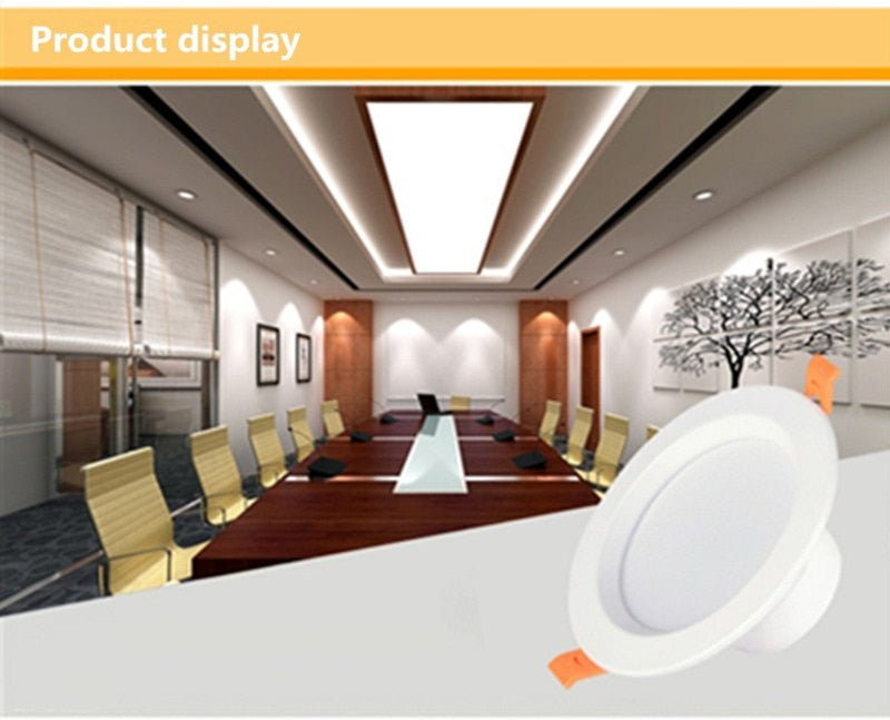 Downlight 3W 5W 7W 9W 12W 15W 18W Spot led downlight AC 220V White Ultra Thin Aluminum Round Recessed LED Spot Lighting