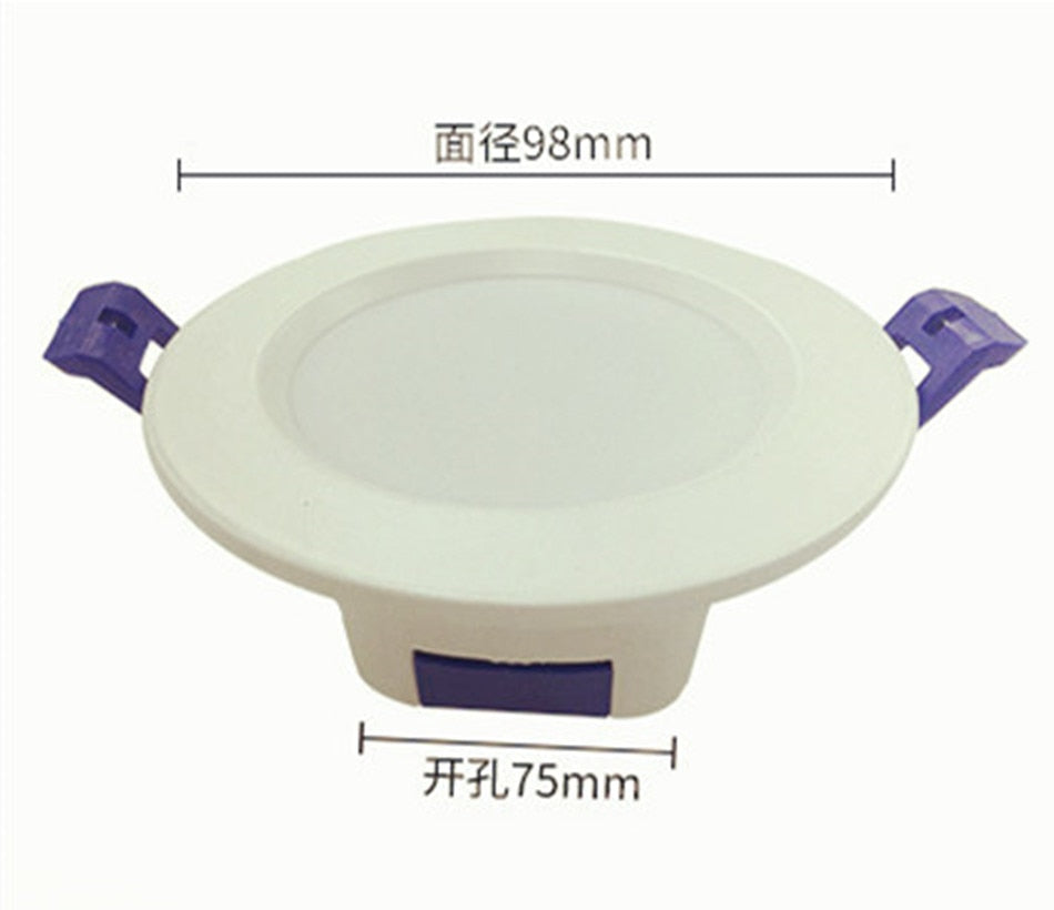 Led Downlight 5W 7W 9W 12W 15W 85-265V high-qualit LED Ceiling Round Recessed Lamp Living room LED Spot Light For Bathroom HY
