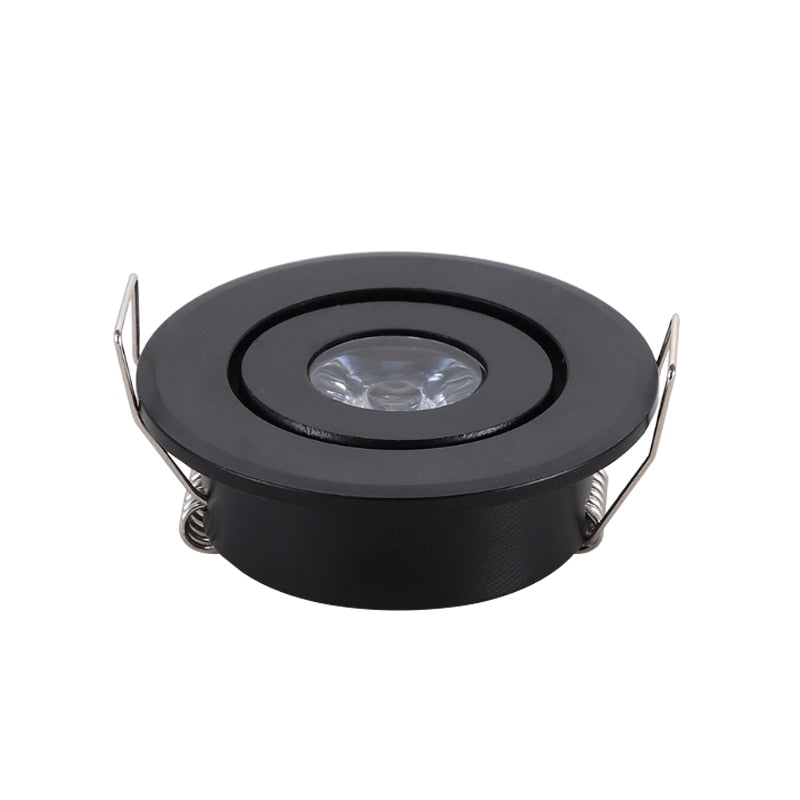 Dimmable LED Mini ceiling LED spot light lamp 1W 3W LED downlight white,black,silver Mini downlight Cabinet Spot Lamp