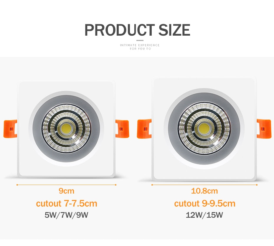 IP65 Waterproof LED Spot light Ceiling 7W 12W Modern LED Ceiling lamp AC110V 220V For Bathroom Recessed led Ceiling Downlight