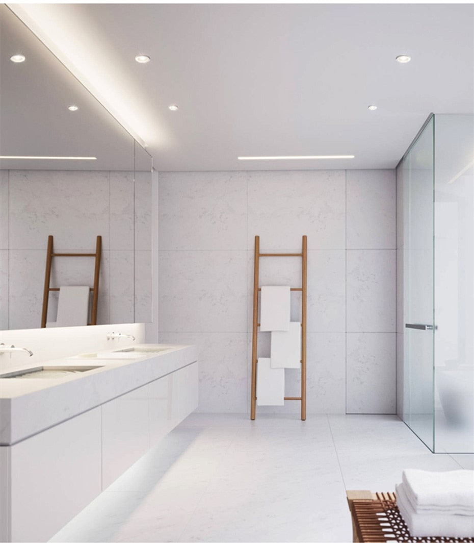 IP65 Waterproof LED Spot light Ceiling 7W 12W Modern LED Ceiling lamp AC110V 220V For Bathroom Recessed led Ceiling Downlight