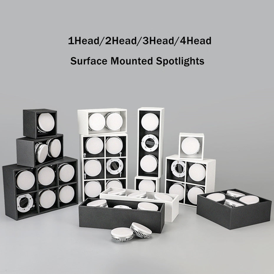 LED Ceiling lamp Surface Mounted Spot led downlight 12w 24w led bulb replaceable 45 Degree Rotation spot light for home lighting