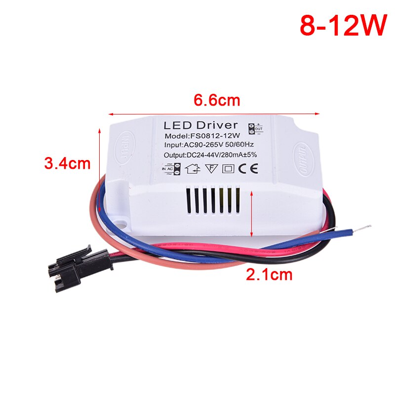 LED Constant Current Driver 90-265V 1-3W 4-7W 8-12W 13-18W 18-24W Power Supply Output 240mA External Drive For LED Downlight
